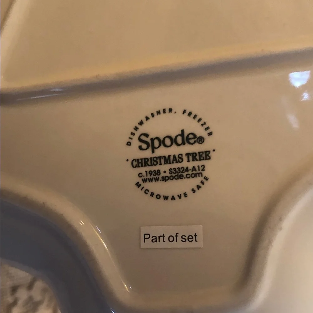 Spode Christmas Tree Two-Tier Serving stand - Picture 3 of 4